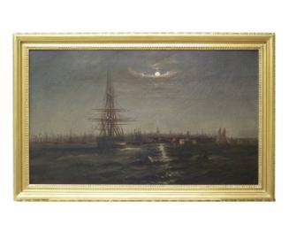 U.S. Frigate Anchored off Philadelphia
