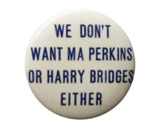 Anti-Roosevelt Campaign Button, 1940