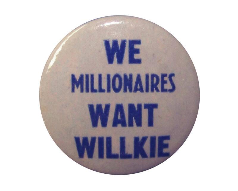Willkie Campaign Button, 1940