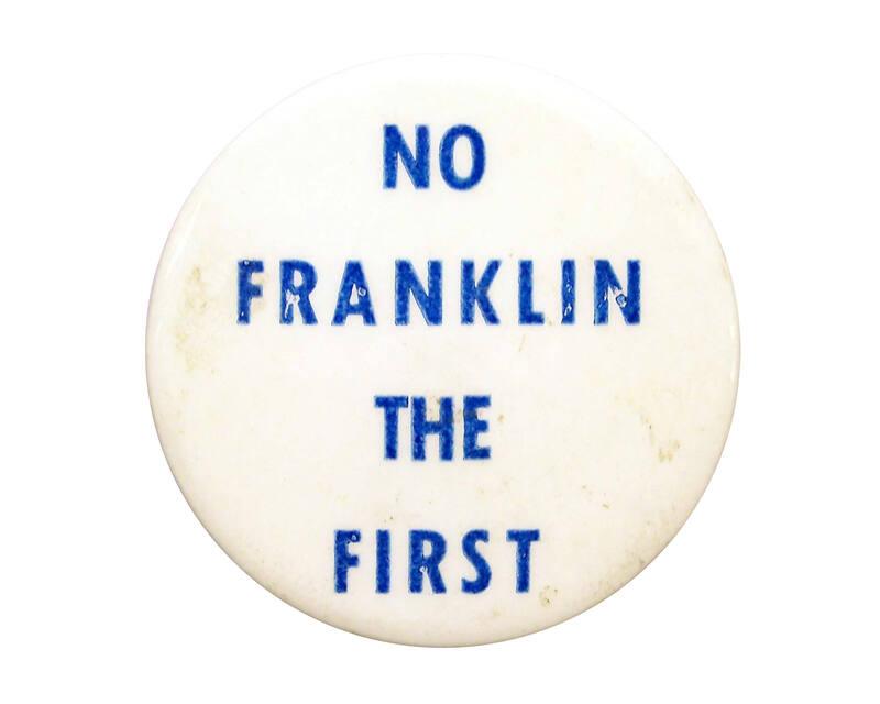 Anti-Roosevelt Campaign Button, 1940