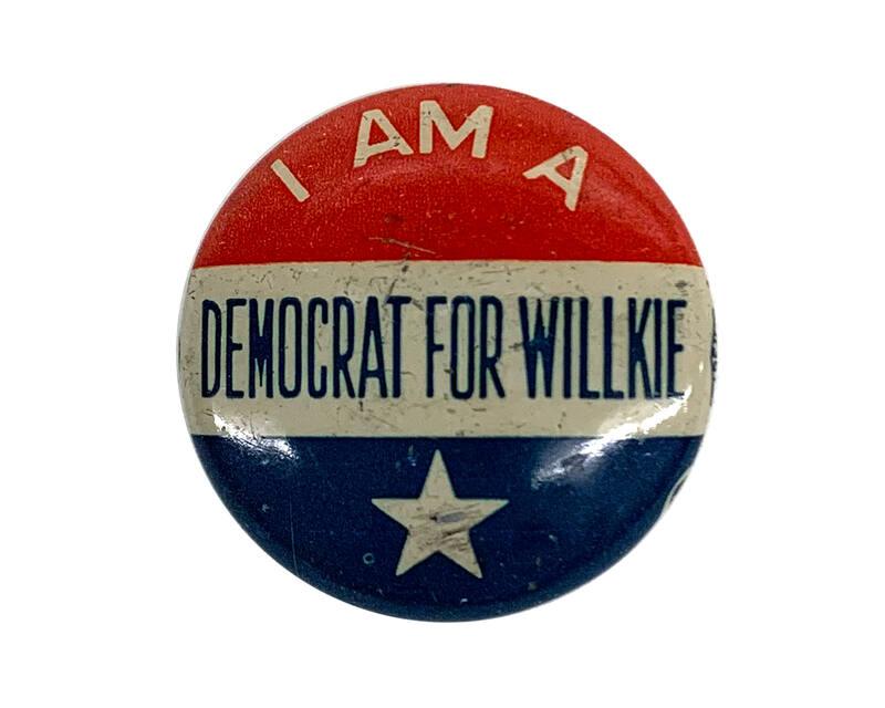 Willkie Campaign Button, 1940