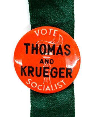 Thomas and Krueger Campaign Button, 1940