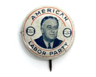 Roosevelt Campaign Button, 1940