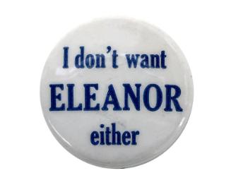 Anti-Roosevelt Campaign Button, 1940