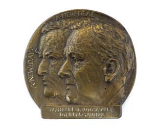 Roosevelt and Garner Campaign Plaque, 1932