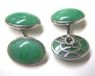 Jade Cuff Links