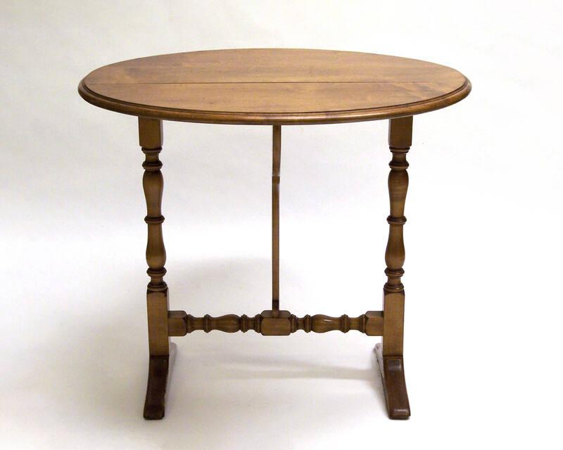 Butterfly Drop Leaf Trestle Table