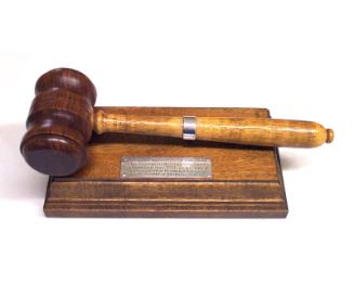 1920 Democratic Convention Gavel and Gavel Block