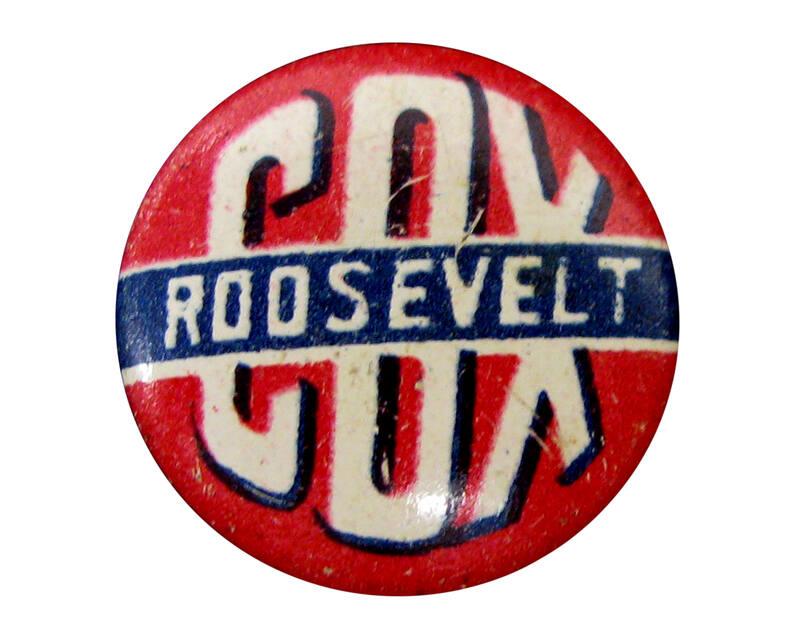 Cox and Roosevelt Campaign Button, 1920