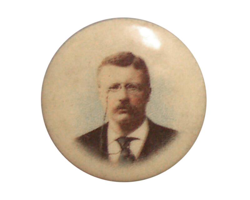 Theodore Roosevelt Campaign Button, 1904