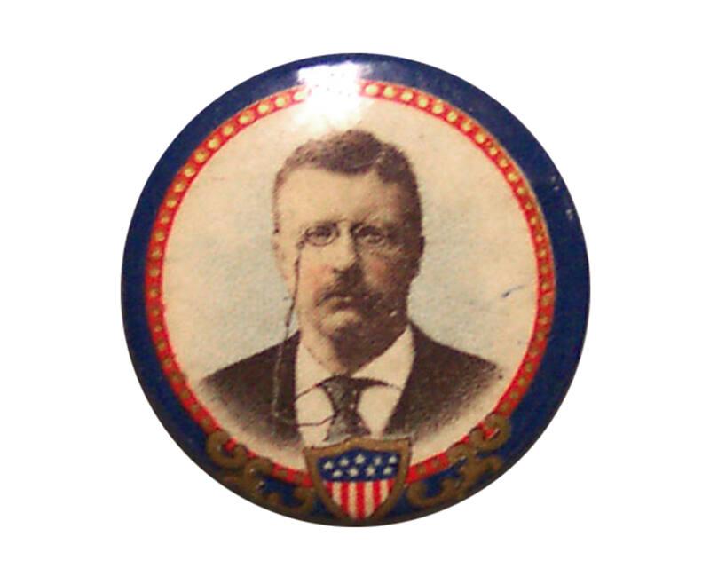 Theodore Roosevelt Campaign Button, 1904