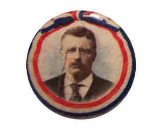 Theodore Roosevelt Campaign Button, 1904