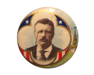 Theodore Roosevelt Campaign Button, 1904