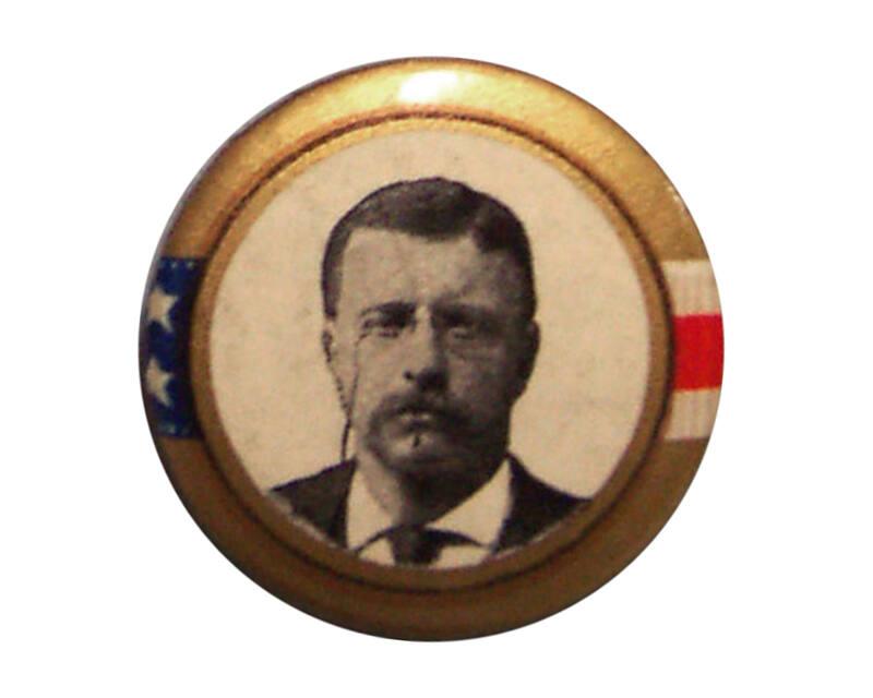 Theodore Roosevelt Campaign Button, 1904