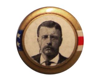 Theodore Roosevelt Campaign Button, 1904