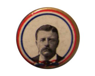 Theodore Roosevelt Campaign Button, 1904