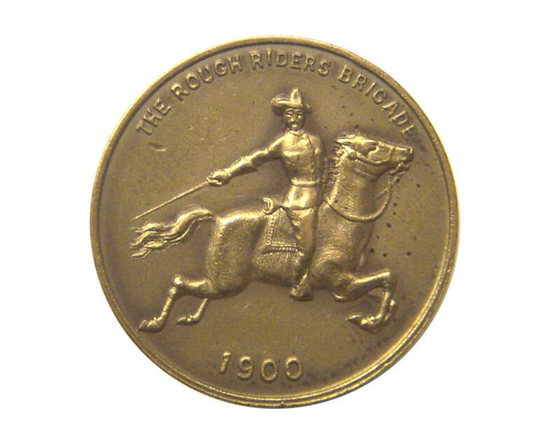 Theodore Roosevelt Campaign Lapel Stud, 1900