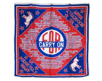 Roosevelt Campaign Neckerchief, ca. 1940