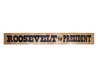 Roosevelt Campaign Banner, ca. 1932
