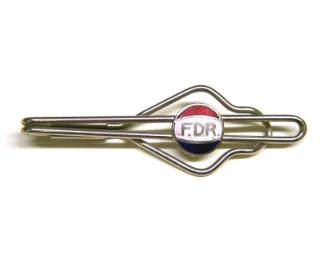 Roosevelt Campaign Tie Clip, ca. 1940