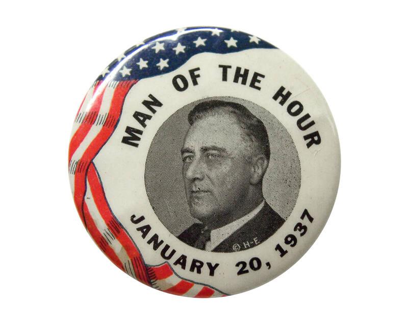 Franklin Roosevelt Second Inauguration Button