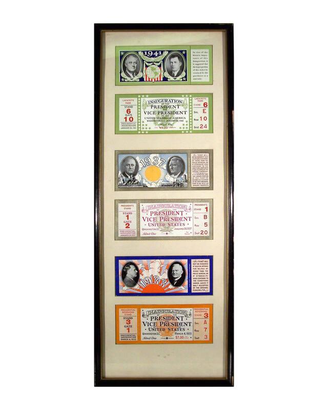 Inaugural Tickets, 1933-1941