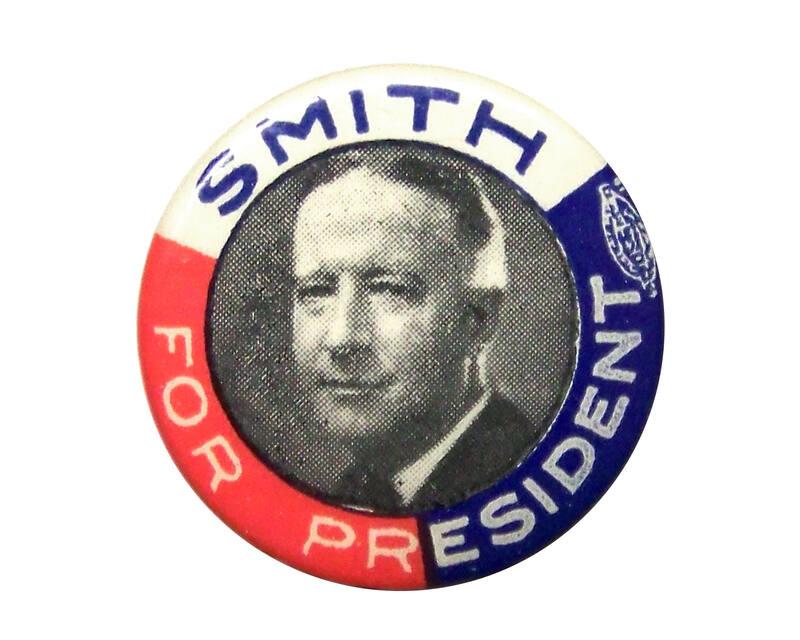 Al Smith Campaign Button, 1928