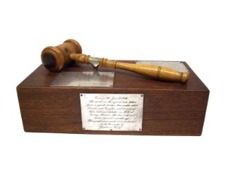 1932 Democratic Convention Gavel and Gavel Block