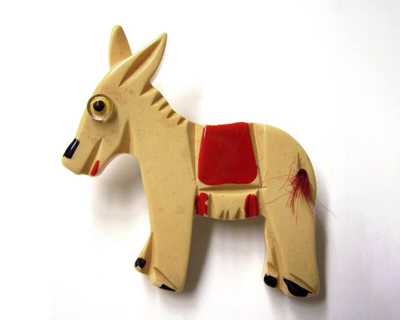Democratic Donkey Campaign Pin