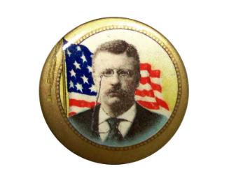 Theodore Roosevelt Campaign Button, 1904