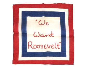 Roosevelt Campaign Handkerchief, 1932