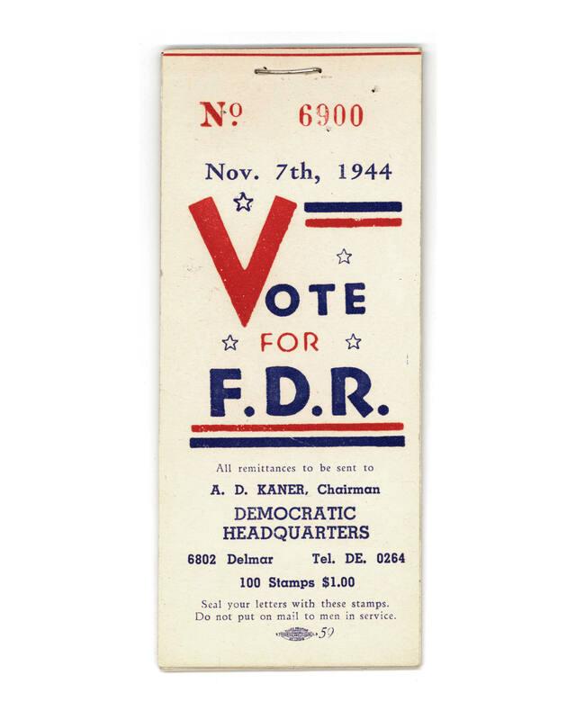 Roosevelt Campaign Sticker Book, 1944
