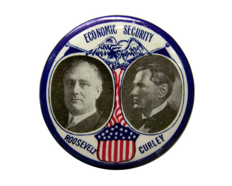 Roosevelt Campaign Button, 1932