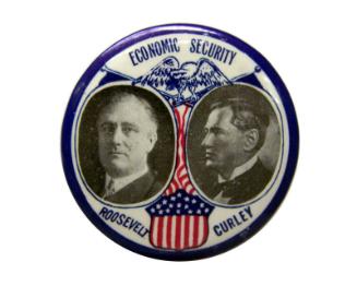 Roosevelt Campaign Button, 1932