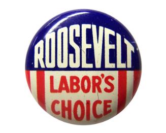 Roosevelt Campaign Button, 1940
