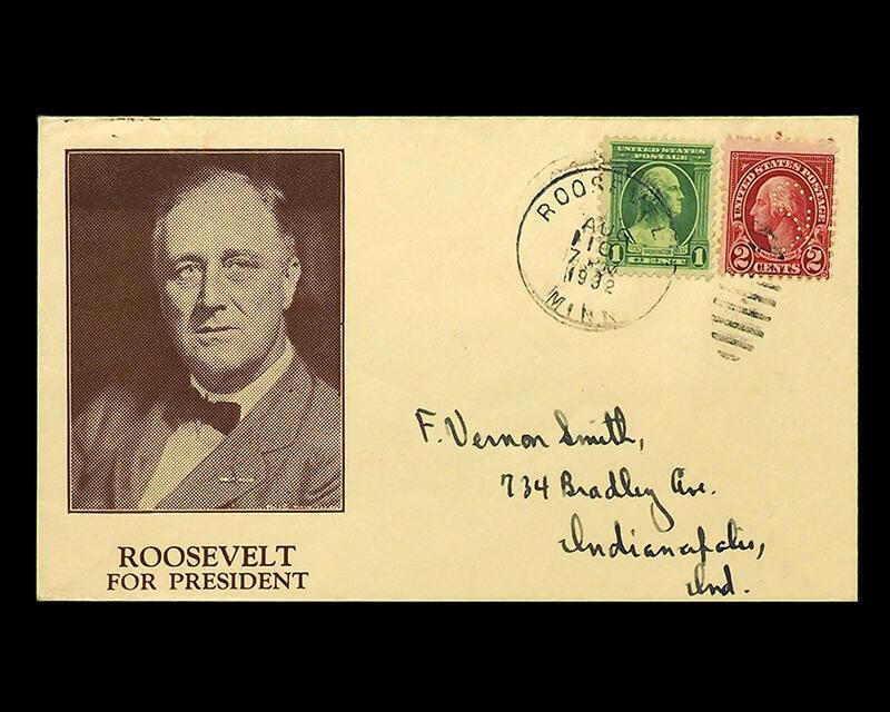 Roosevelt Campaign Stamp Cover, 1932