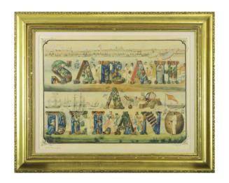 Sarah A. Delano Letras Y Figuras Painting