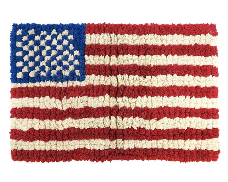 American Flag Throw Rug