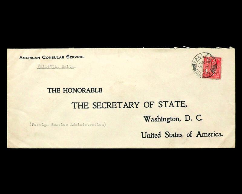 American Consular Service Stamp Cover