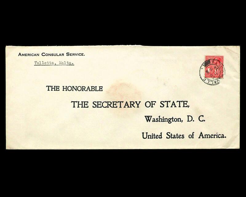 American Consular Service Stamp Cover