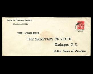American Consular Service Stamp Cover