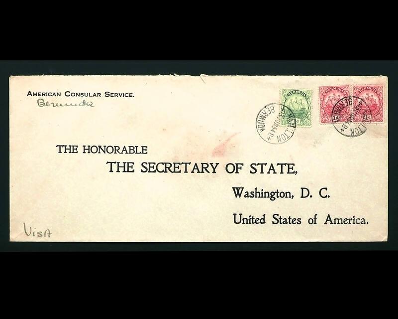 American Consular Service Stamp Cover