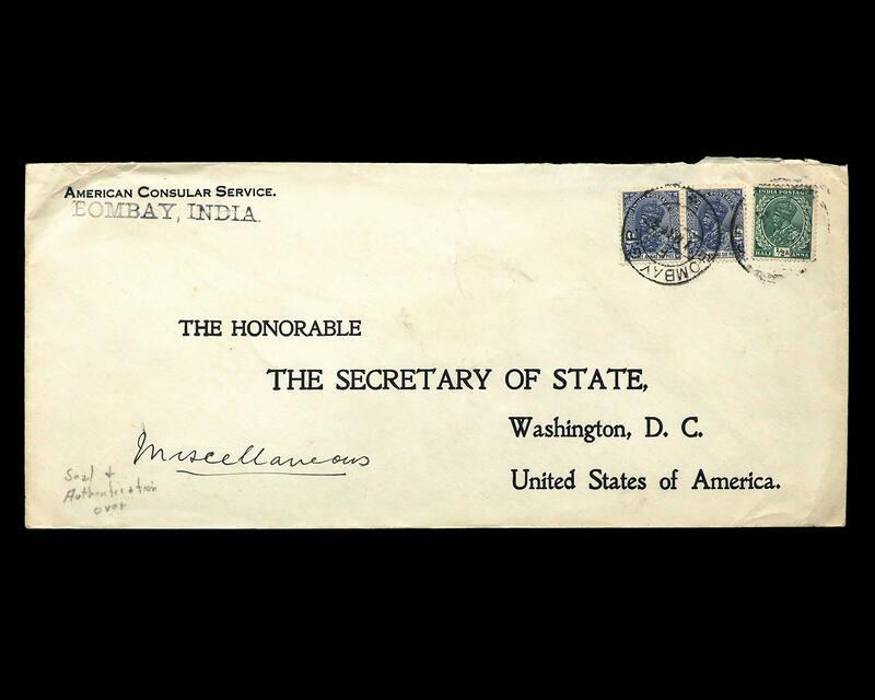 American Consular Service Stamp Cover