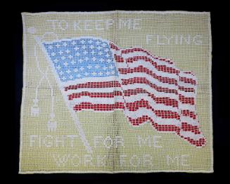 American Flag Needlework Picture