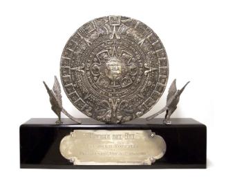 Aztec Calendar Stone Sculpture