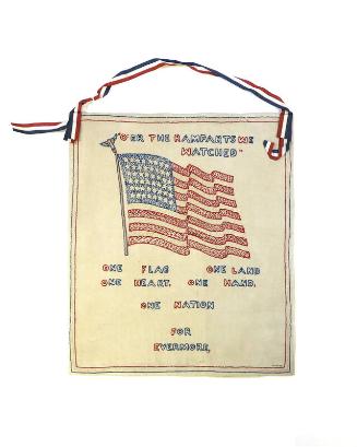 American Flag Needlework Picture