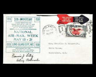 1938 National Air Mail Week U.S. Commemorative Cover
