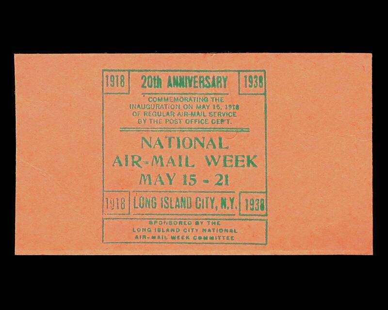 1938 National Air Mail Week Commemorative Card