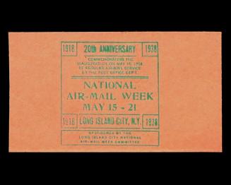1938 National Air Mail Week Commemorative Card