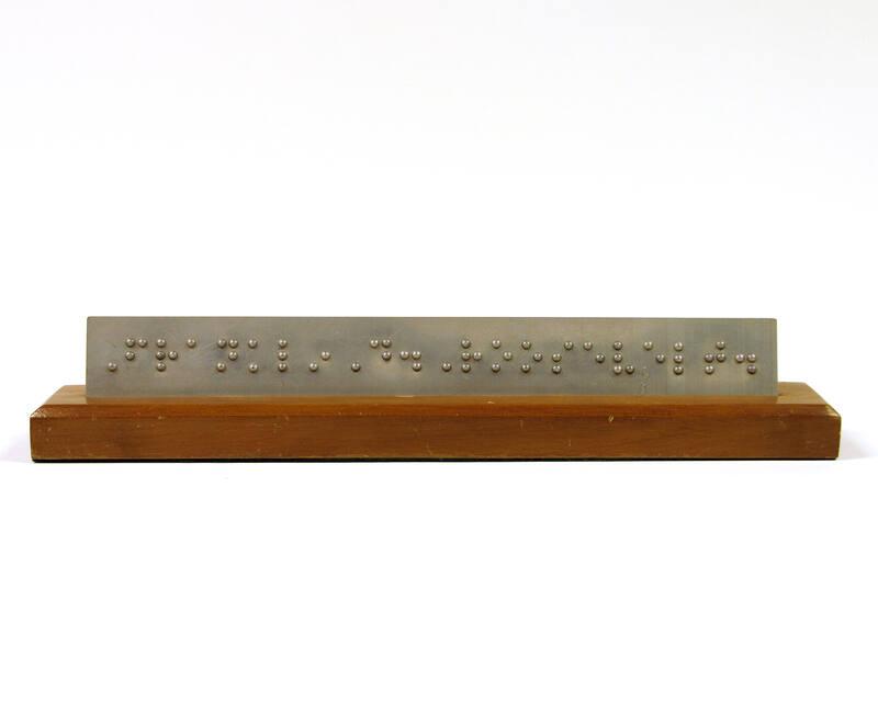 Braille Nameplate
